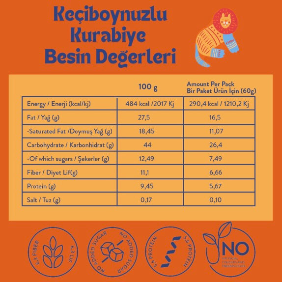 Keçiboynuzlu Kurabiye - 12 paket